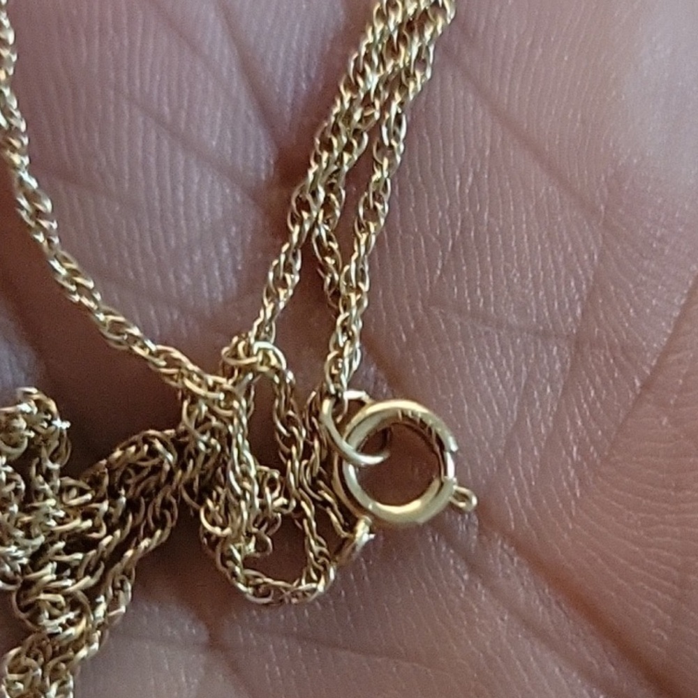 14K Gold Natural Chocolate Diamond Necklace - Picture 8 of 9